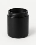 9 oz matte black candle jars with lids, bulk case, image 1