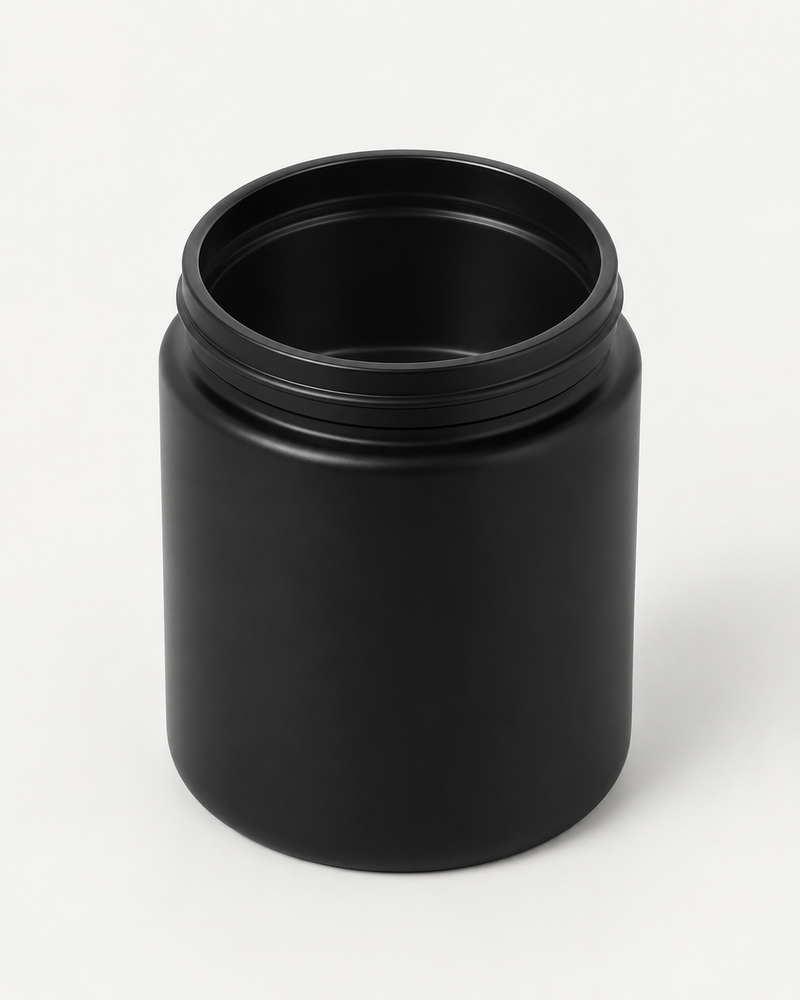 9 oz matte black candle jars with lids, bulk case, image 3