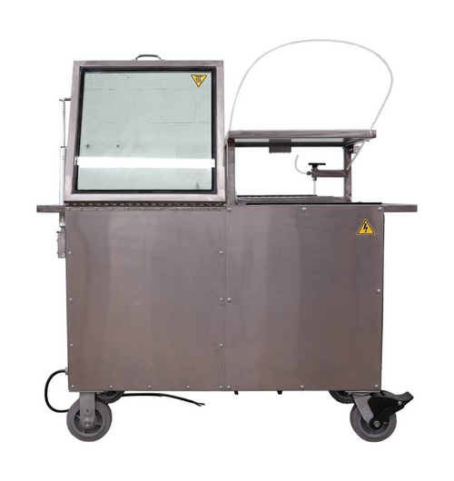 160 lb candle wax mixing and pouring machine, view 1