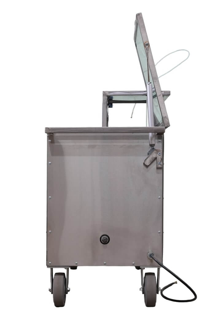 160 lb candle wax mixing and pouring machine, view 4