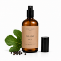 Fig Leaf room and linen spray by Aroma House Miami, 3.4 fl oz amber glass bottle with fig leaf, fig fruit, fig wood notes