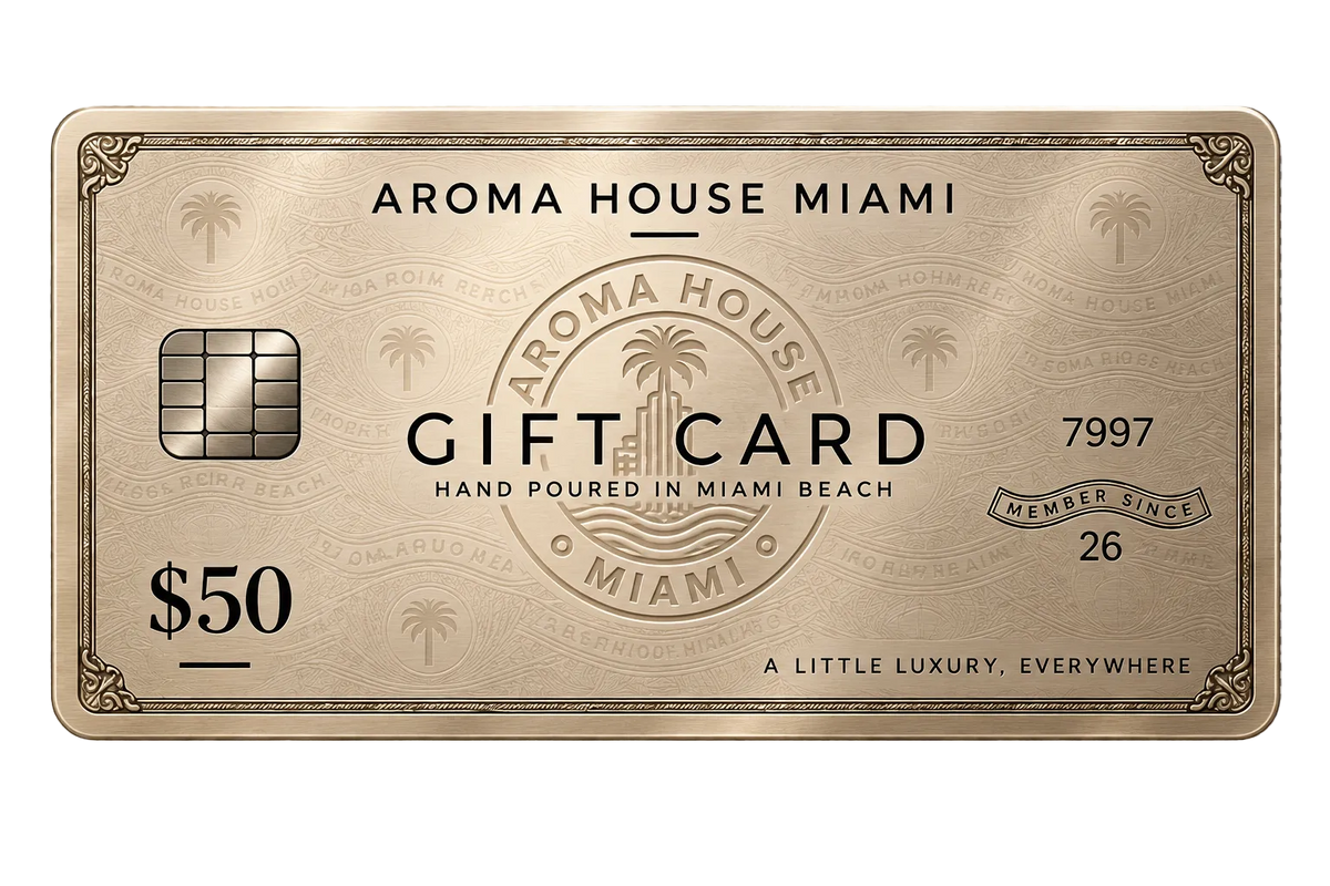 Aroma House Miami $50 e-gift card, sand design