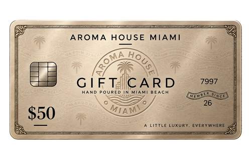 Aroma House Miami $50 e-gift card, sand design